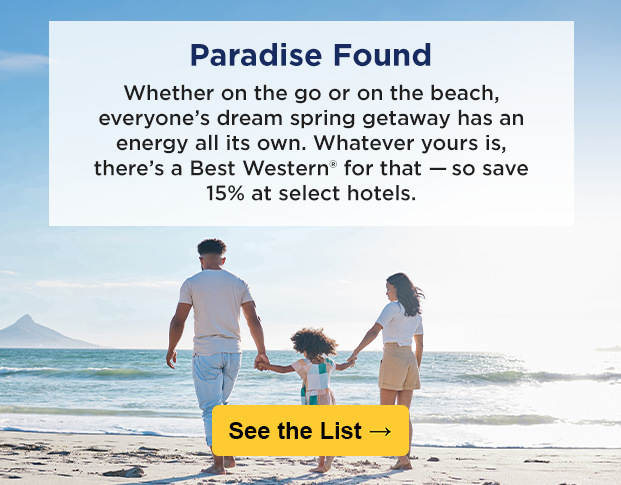 Save 15% or more when you book direct at bestwestern.com