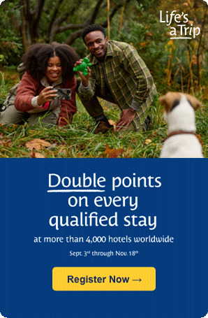Double points on every qualified stay