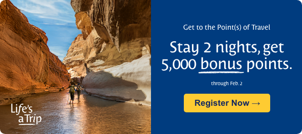 Stay 2 Nights, Get 5,000 Bonus Points