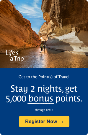 Stay 2 Nights, Get 5,000 Bonus Points